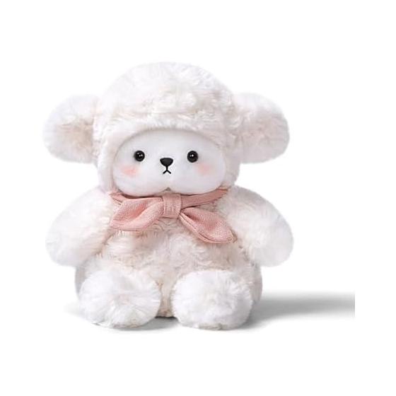 Creamy Sheep Baby Sheep Ribbon Stuffed Toy MC400241
