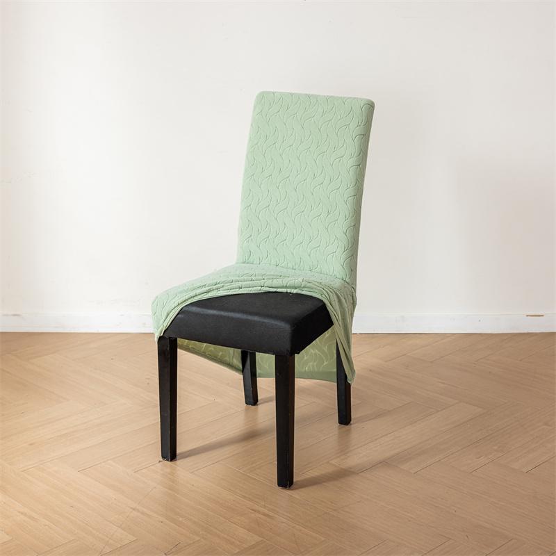 1/2/4/6Pcs Willow Leaf Jacquard Dining Chair Covers Elastic High Back Chair Slipcovers Chairs Protector Covers Wedding Kitchen