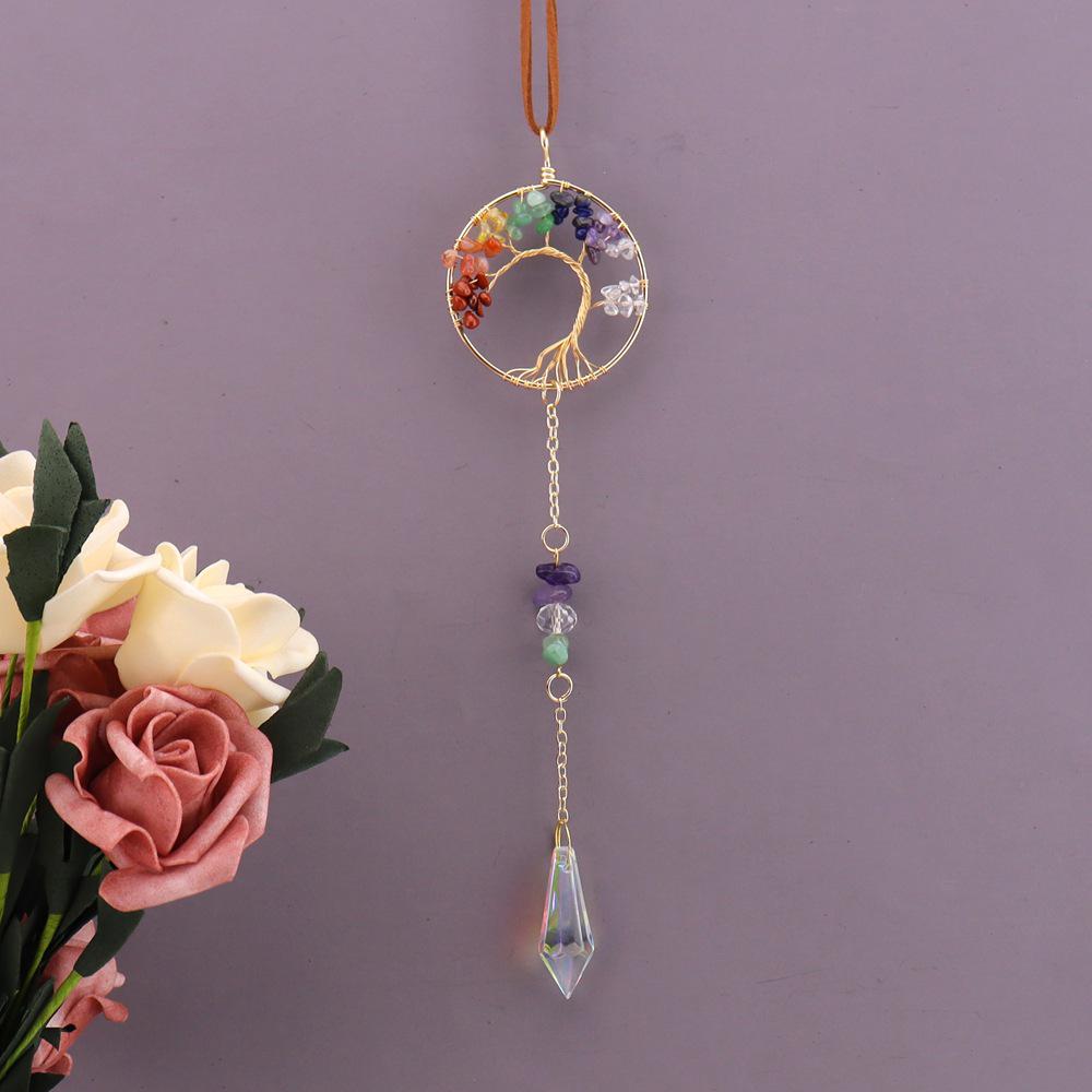 Crystal Tree of Life Sun Catcher Pendant - Indoor Window Garden or Car Decoration