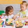 Montessori Beschäftigungsbuch für Kleinkinder, Pädagogisches Sensorikspielzeug, Filz-Stillebuch für Babys, Vorschul-Lernaktivitäten für Kinder Geschenk