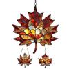 Acrylic Maple Leaves Window Hanging Wall Decorations Pendant Autumn Decor Maple Leaves Stained Fall Decoration Acrylic Wall Art