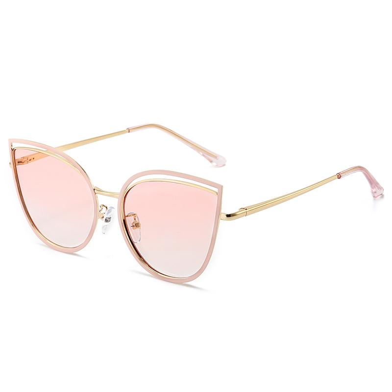 Fashion Cat-eye Women Sunglasses High-end Sun Protection UV400 Street Photography Personalized Design 1207