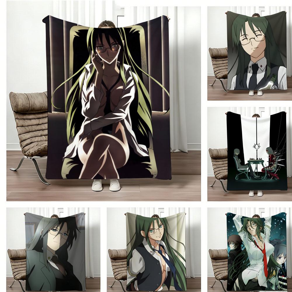 Dark Fantasy Anime M-Mnemosynes Throw Lightweight 240G Flannel Blanket Soft Skin-Friendly For Summer Cooling