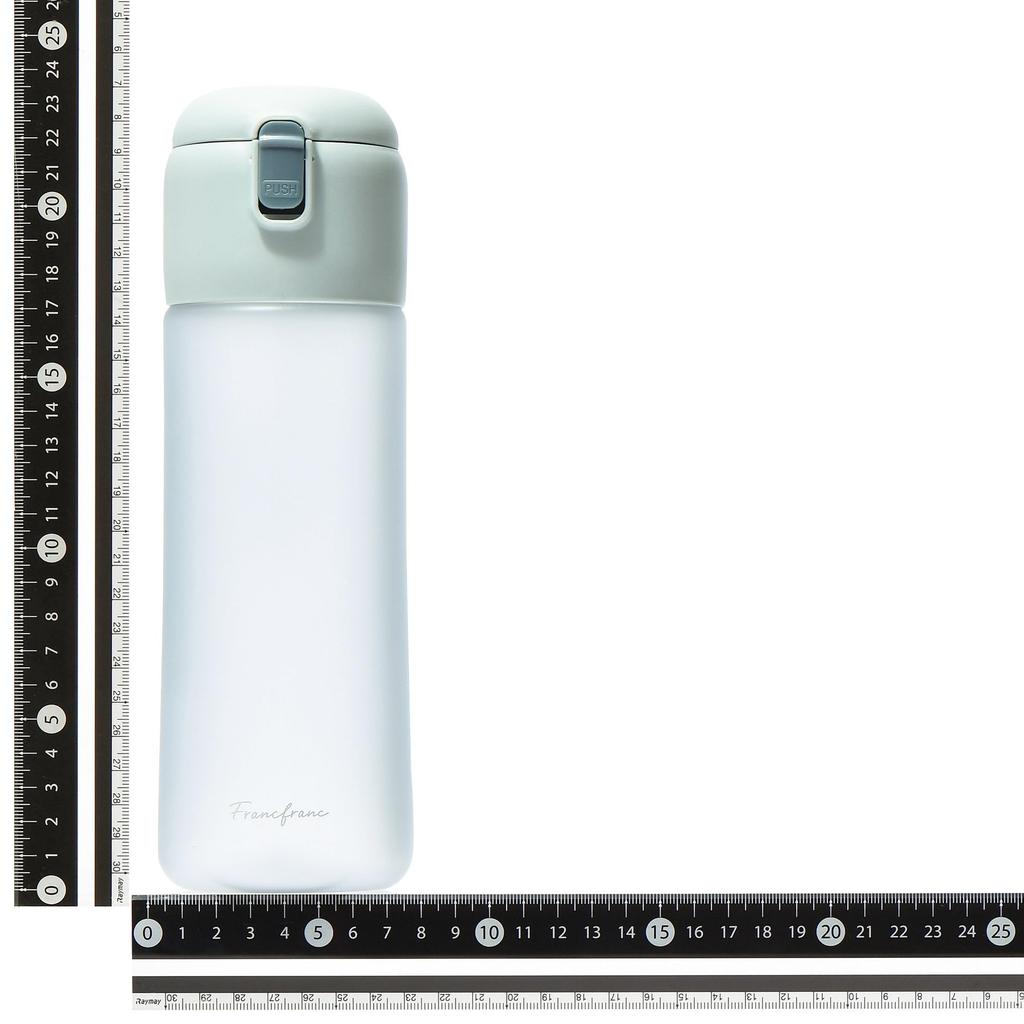 Franc Franc One-Touch Clear Bottle, Green, Water Bottle, My Bottle, Drink Bottle, Water Bottle with Strap