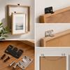 10pcs Rust Proof Hanging Brackets Interlocking Design Flush Mount Bracket Wall Fixing Bracket  Home