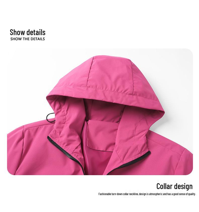 2025 Trendy Windproof & Waterproof Hooded Mountaineering Jacket - Unisex Spring/Autumn Outdoor Hiking & Fishing Outerwear