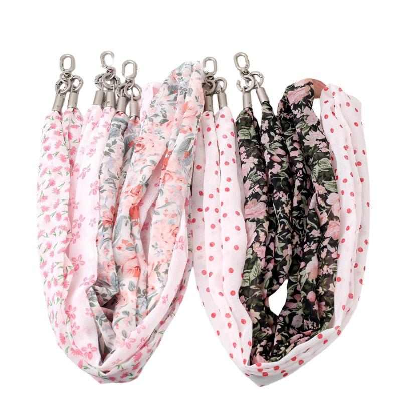 Ins Floral Phone Crossbody Strap Detachable Long Phone Case Lanyard Cute Fabric Shoulder Wrist Chain Mobile Phone Camera Pendant
