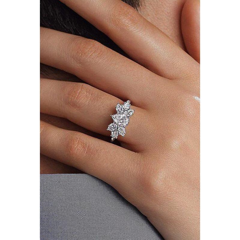 

Кольцо-бантик в европейском и американском стиле для женщин с разносторонним темпераментом, инкрустированное бриллиантами No. 10