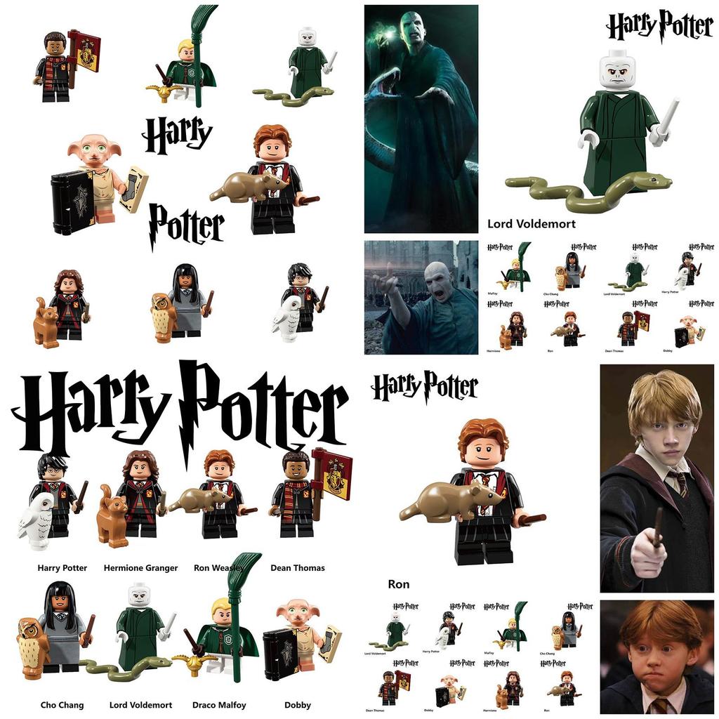 Harry Potter Lord Voldemort Dobby Blocos de Construção Brinquedo Para Crianças Plástico Abs Partículas Pequenas 4,5cm de Altura