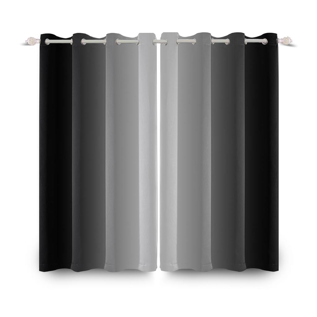 Modern Solid Color Gradient Curtains Minimalist Style Interior Living Room Sizes Curtain Darkening For Area Made Of Polyester