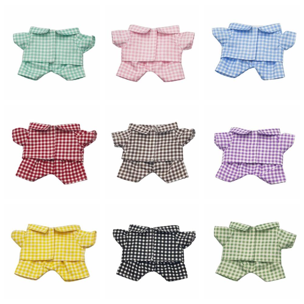 Casual Cotton Doll Clothes T-shirt Set Doll Clothes Outfit Plush Doll Clothes 20cm Cotton Doll