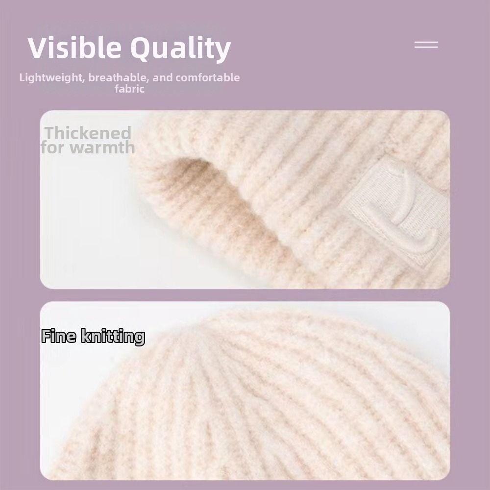 Toucas de Tricô Unissex Multicores Gorro Mais Quente Nova Touca Casual Feminina Para Exterior