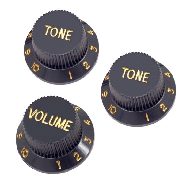Guitar Knobs Guitar Replacement Part Guitar Accessories Plastic Texture for Electric Guitar Volumes and Tone Replacement