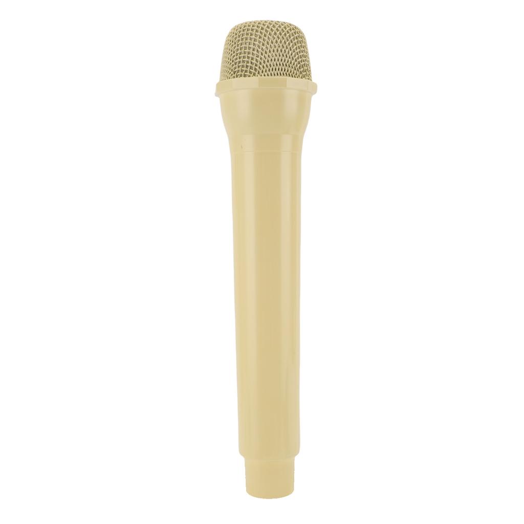 Simulated Microphone ABS Lightweight Rlistic Handheld Mic Prop for Speech Practice Cosplay Photography