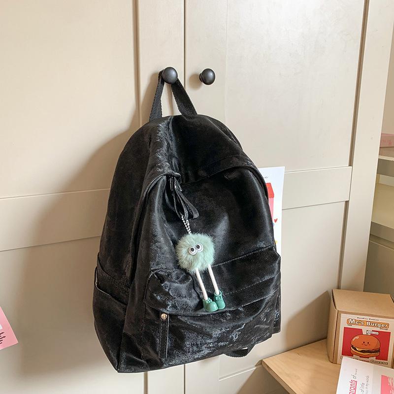 School bag Korean version of college students ins versatile large-capacity school bag simple and casual new travel backpack shoulder bag