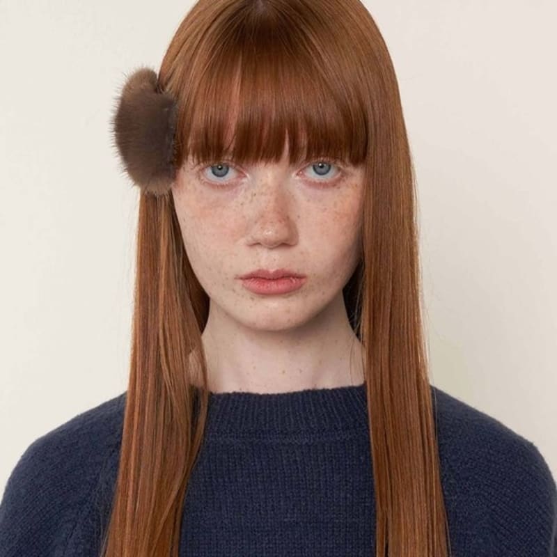 

Brown Hat Iconic Mink Pin - Brown Brown