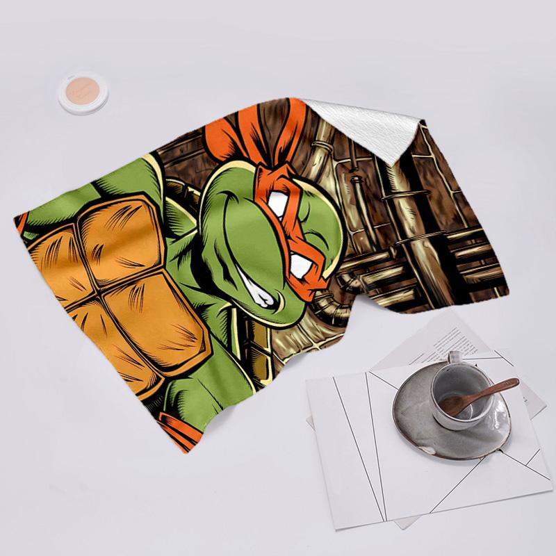 proof beach towel with Teenage Mutant Ninja Turtles pattern - soft,absorbent,quick-drying,machine washable - perfect for swimming,camping,bathing