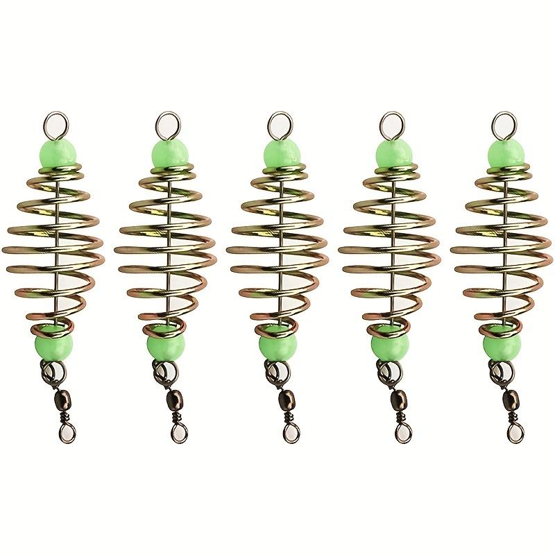 

5Pcs Fishing Bait Trap Cage, Spring Feeder Basket Holder, Lure Bait Cage Fishing Accessories, Carp Fishing Tackle for Easy Bait
