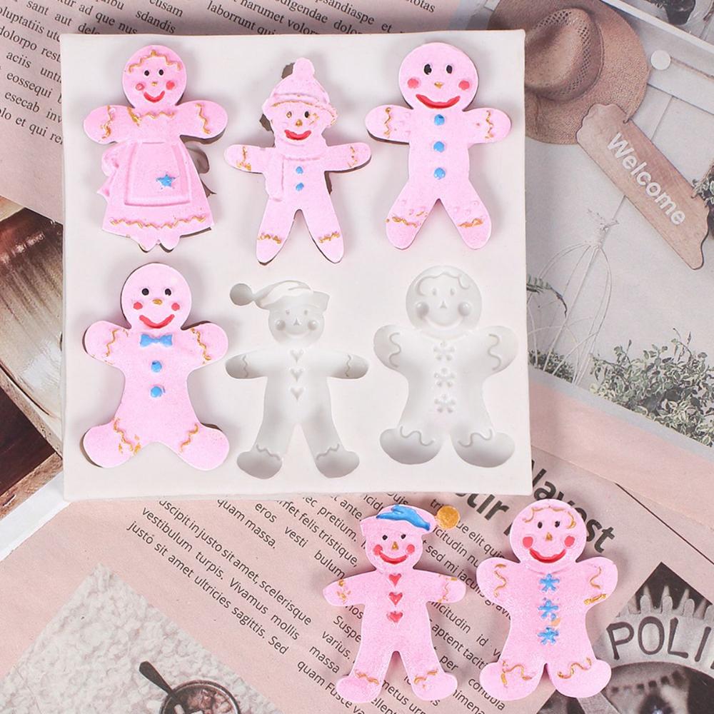Handmade Gingerbread Man Sugarcraft Decoration Cake Decorating Tools Christmas Mold Chocolate Mould