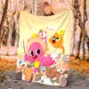 Pinkfong Flannel Blanket Soft Warm All-Season Throw, Design for Camping, Car Travel, Hiking Sofa, Bed, Office Perfect Gift for Parties