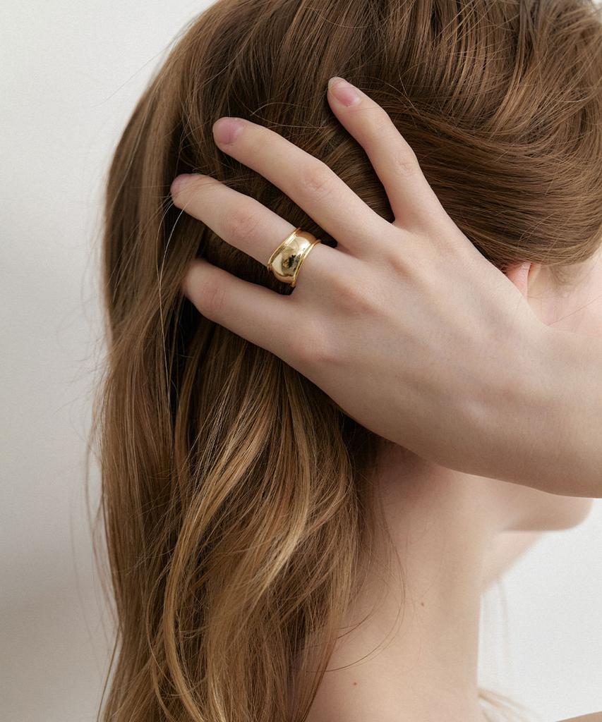 Halden Grooved Line Ring (R022_Gold)