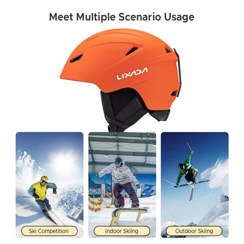 Integruotas šiltas slidinėjimo šalmas, reguliuojamas lengvas, patogus snieglenčių šalmas