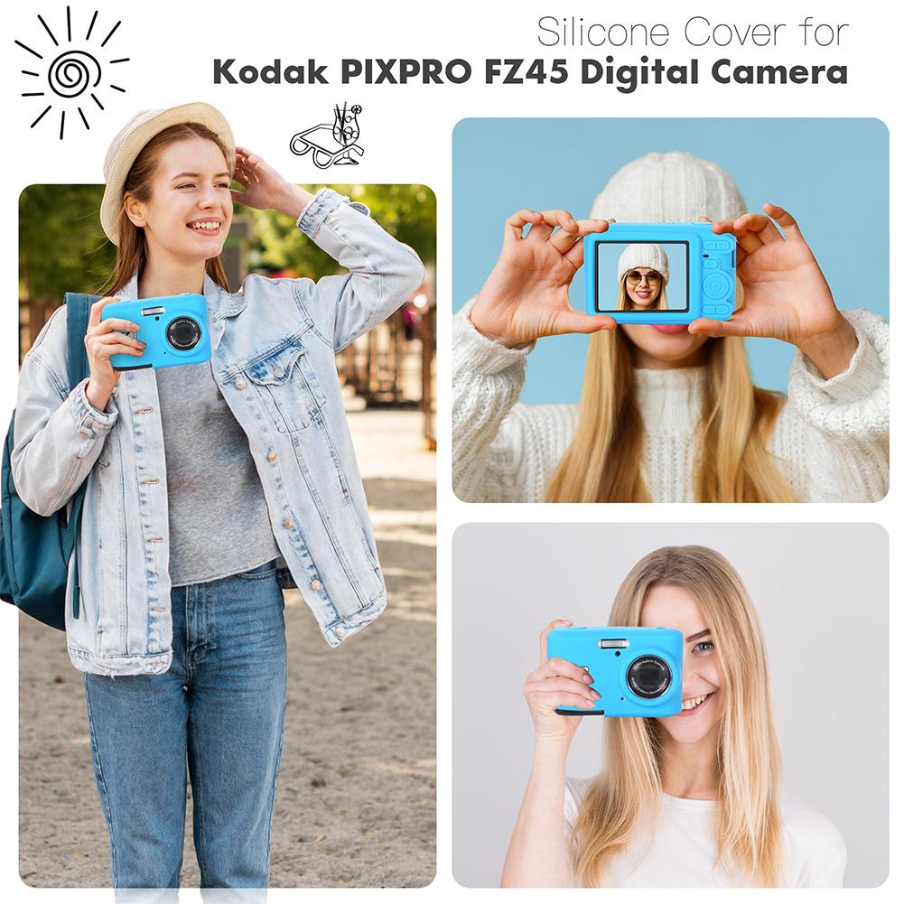 For KODAK PIXPRO FZ45 Digital Camera Cover with Lanyard Lightweight Camera Sleeve Camera Protect Case Protector
