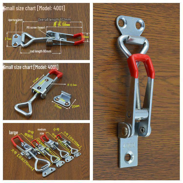 304 Stainless Steel Adjustable Toggle Latch Clamp