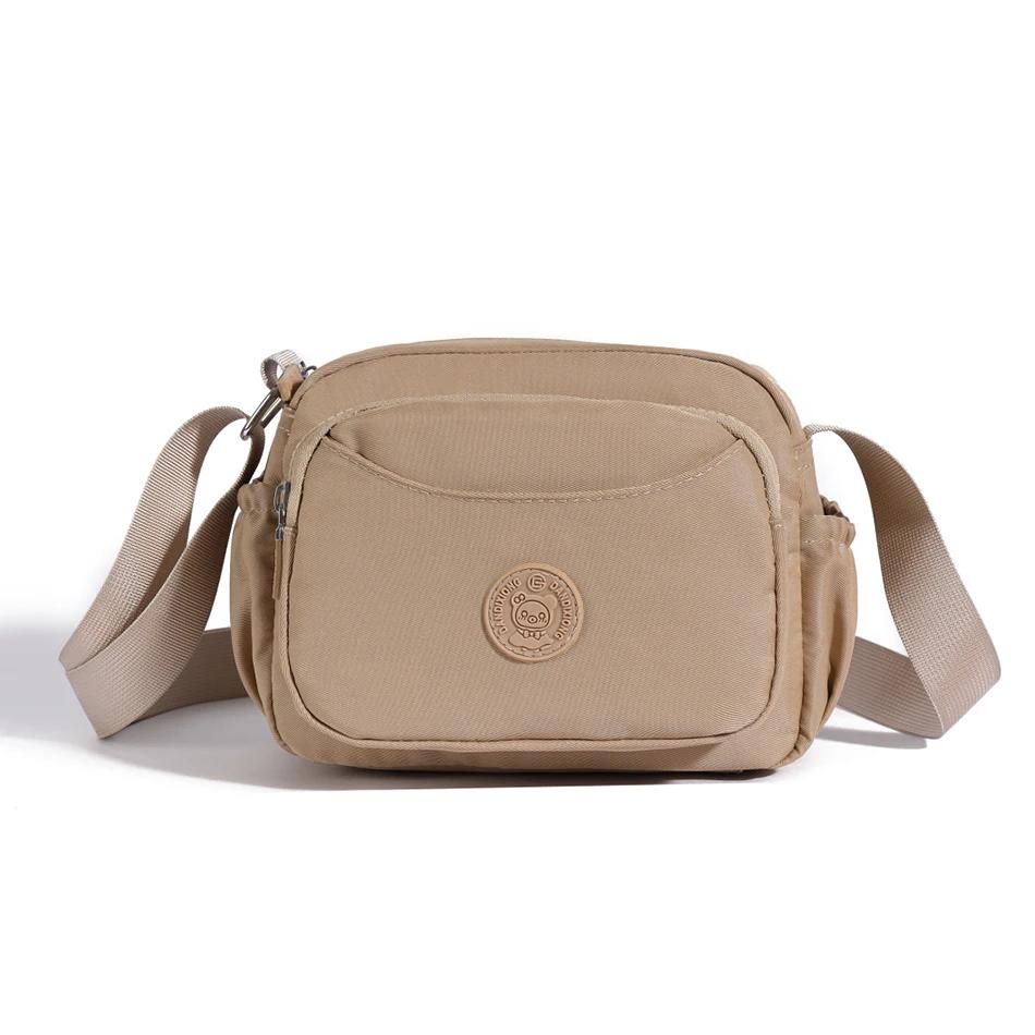 Small canvas crossbody bags for women multi-pocket bags casual shoulder bags messenger bags