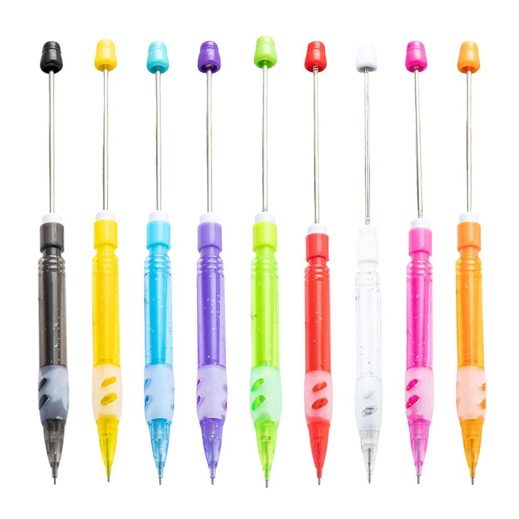 Zestaw 6-częściowych ołówków mechanicznych z koralikami 0,5 mm, ołówek automatyczny do rysowania, ołówek automatyczny z koralikami do pisania i rysowania dla uczniów