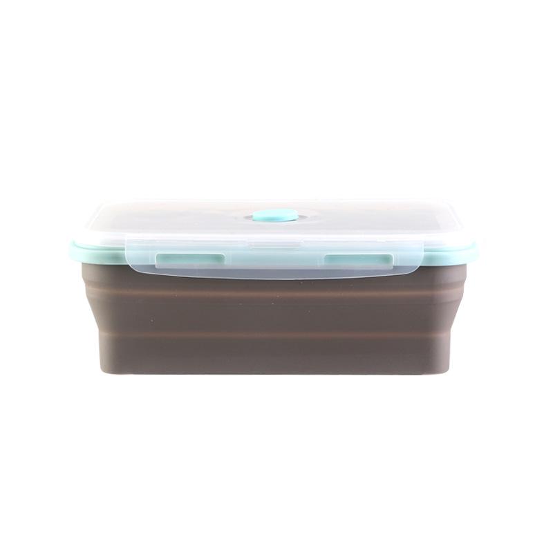Foldable Silicone Lunch Box Set of 5 - Microwave & Portable Food Containers