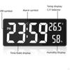 Orologio Luminosità Dimmer a 3 Livelli con Temperatura e Umidità Interna Elettronico a Numeri Grandi 12/24H