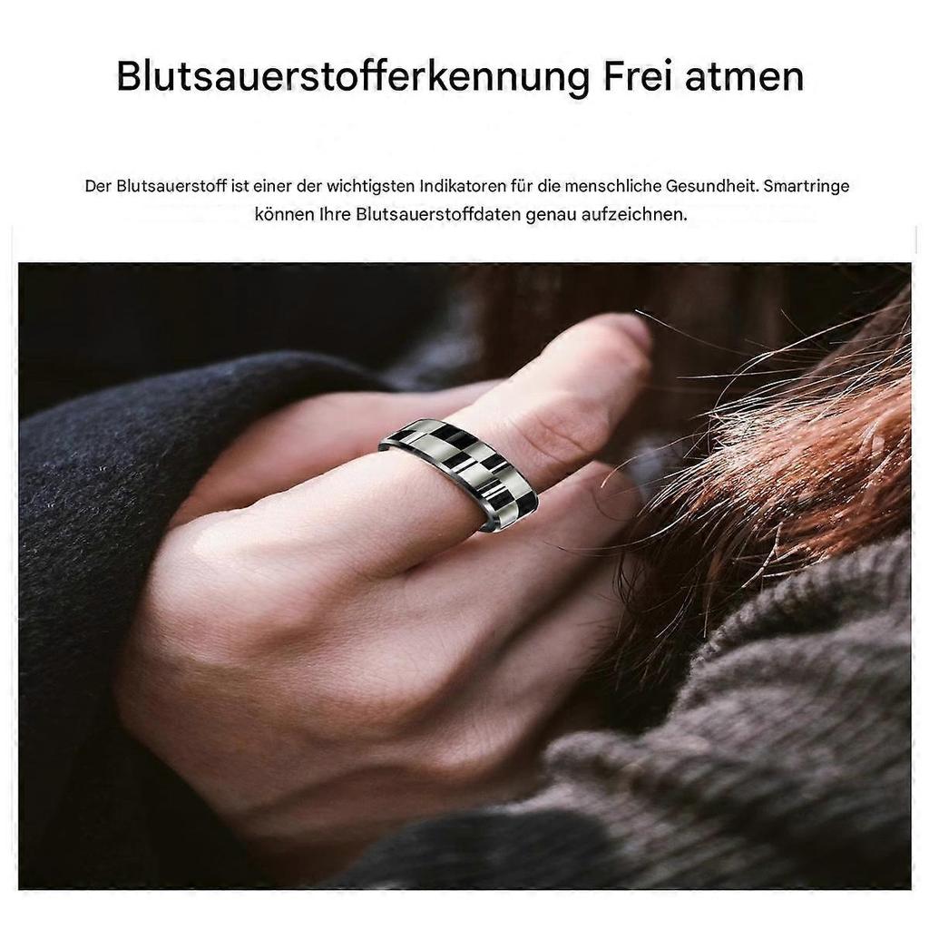 Smart Ring Charging Bin, Blood Oxygen Monitor, Heart Rate Tracking