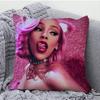 Singer D-Doja Cat Pillow Case Square Pillow Bedroom Sofa Leisure Comfort Cushion Car Living Room Home Decoration