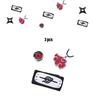 Naruto-inspiriertes Ring- und Halskettenset aus ABS-Kunststoff, Geschenk für Anime-Fans, Charaktere)