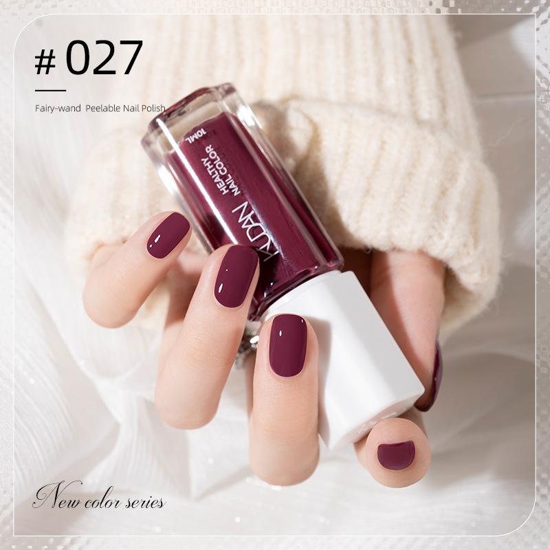 10ML Peel Off Water-Based Nail Polish – Quick Dry, No UV Lamp Needed, Breathable & Removable, Glossy Finish