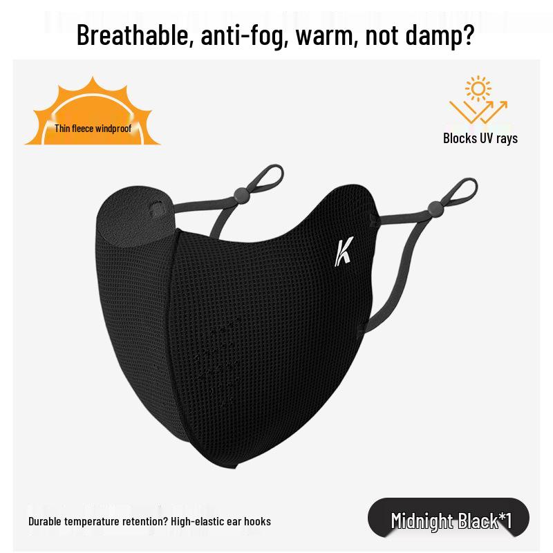 New Arrival: Warm 3D Ice Silk Mask for Women - Windproof & Sunshield for Autumn/Winter