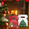 6pcs Dust Prevention Christmas Candy Gift Box Santa Claus Cookie Boxes Bag  Carrying Case