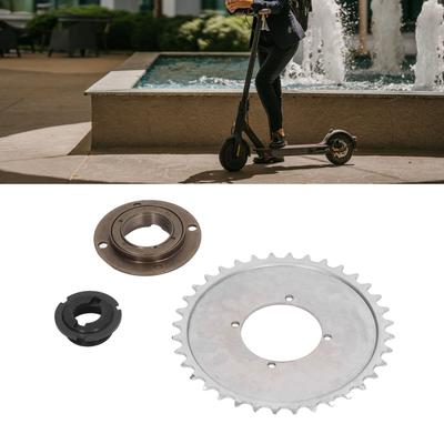 32T Fahrradritzel mit 4 Löchern für 410er Kette Stahl Fahrrad Modifiziertes Ritzel Freilauf Adapter Verbinderset