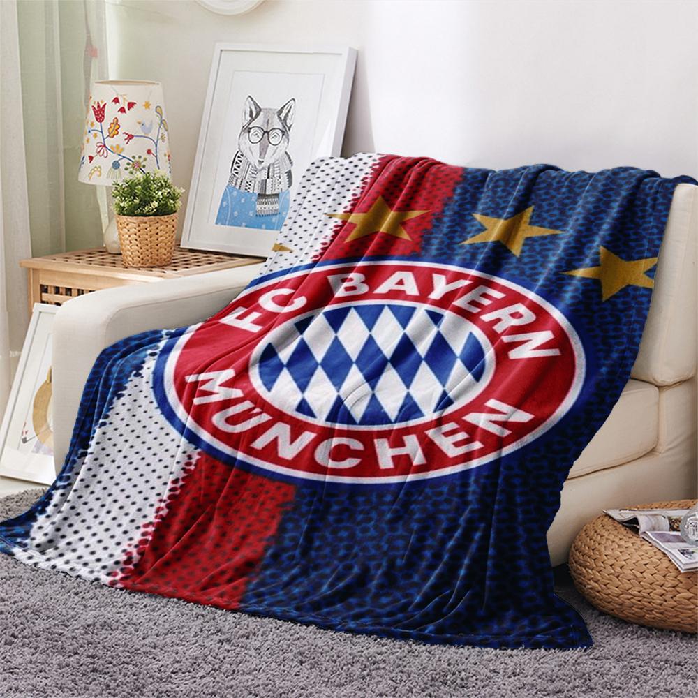 1pc FC Bayern Munich Print Flannel Blanket, High quality Comfortable for All Seasons, Home Decor, Warmth and Comfort, Perfect for Christmas Gifts47