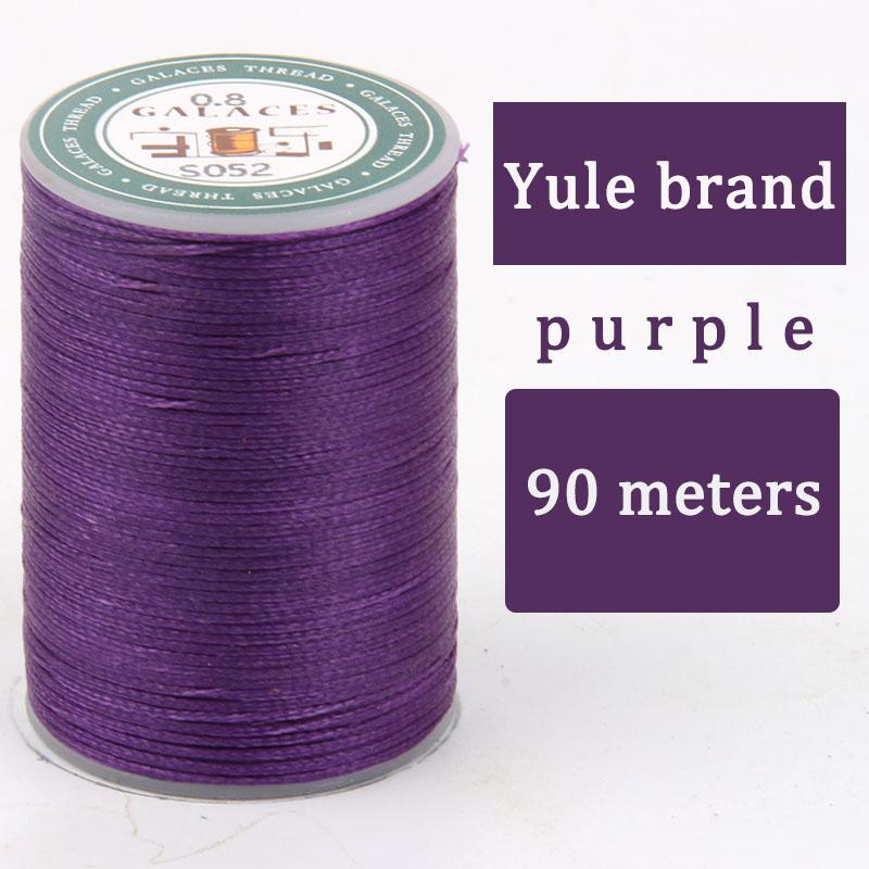 DIY Hand Sewn Leather Goods Wax Thread 0.8mm Hand Sewn Flat Wax Thread Leather Foreskin Leather Hand Sewn Thread