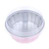 10 Conjuntos Recipiente de Bolo de Folha de Alumínio 250ml Formas de Bolo Forros Com Tampas Copos de Assar de Folha Resistentes ao Calor Forma de Bolo Ferramenta de Cozinha
