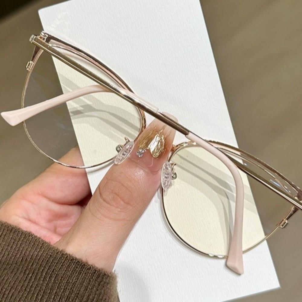 Rhinestone Studded Anti-blue Light Glasses Transparent Computer Eyewear  Student