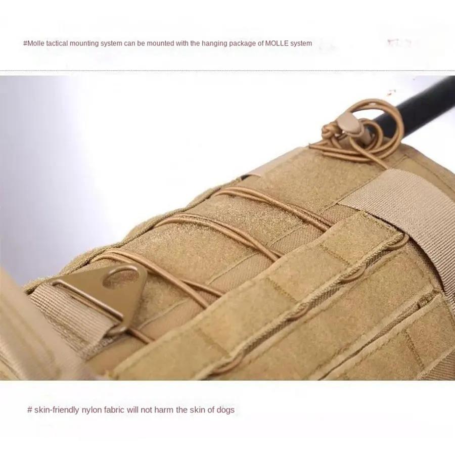 Outdoor Dog Vest Puppy Harness Tactical Training Dog Coat Medium Large Dogs Vests Chest Strap Bungee Leash Lead Training Running