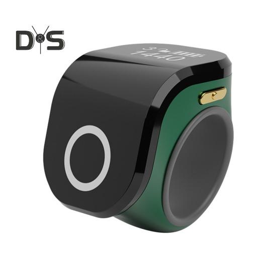 

Умное кольцо для подсчета времени с OLED-экраном, регулируемый размер, удобная посадка, миниатюрный размер, напоминание о времени, перезаряжаемое кольцо для подсчета времени зелёный