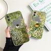 Retro Scenery Painted Phone Case For iphone 16 7 8 Plus SE2 X XS XR 16 14 12 13 11 Pro Max Large Flower Fields Log Cabin Covers