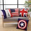 Sofa Pillow Case Does Not Include Pillow Core Living Room European-style Rice-shaped National Flag Mediterranean Bay Window Pillow British Style