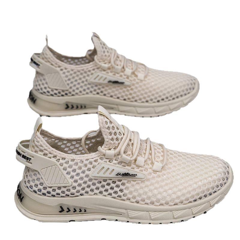 Spring and summer new mesh breathable sneakers large size comfortable soft sole casual running shoes