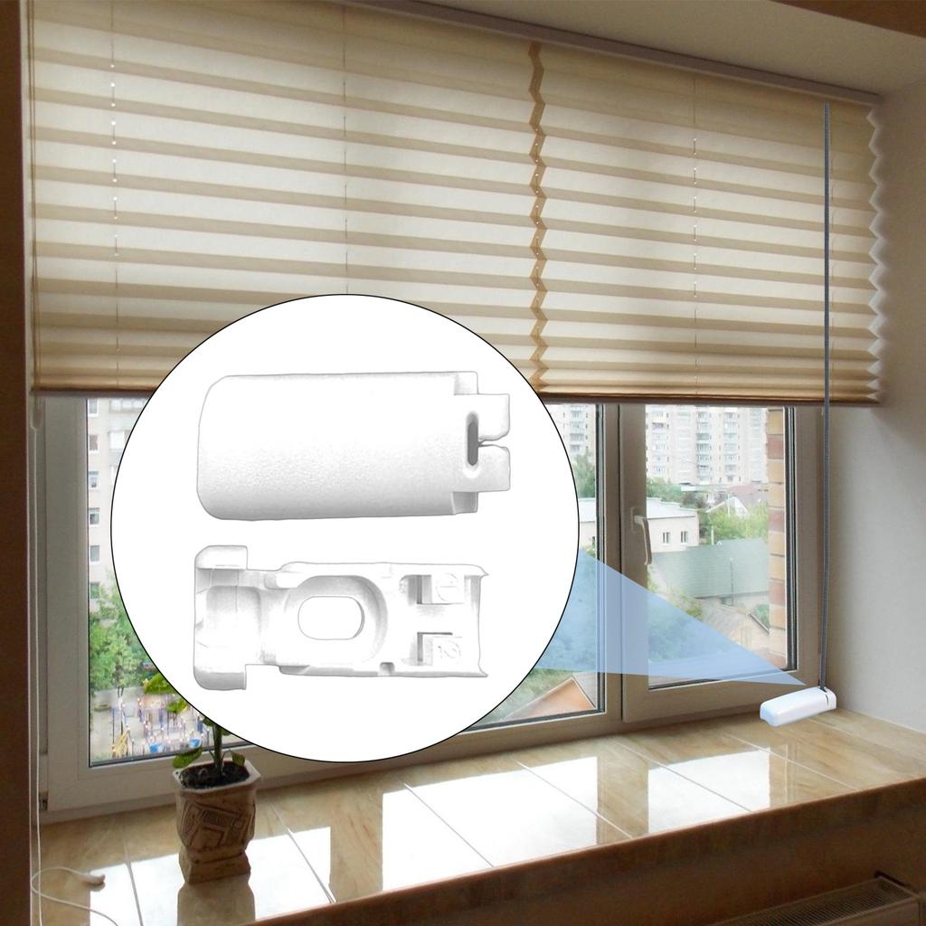 6Pieces Pleated Blind Base Clamping Brackets Tension Shoes with Screws Set for Secure Window Shade Easy Installation