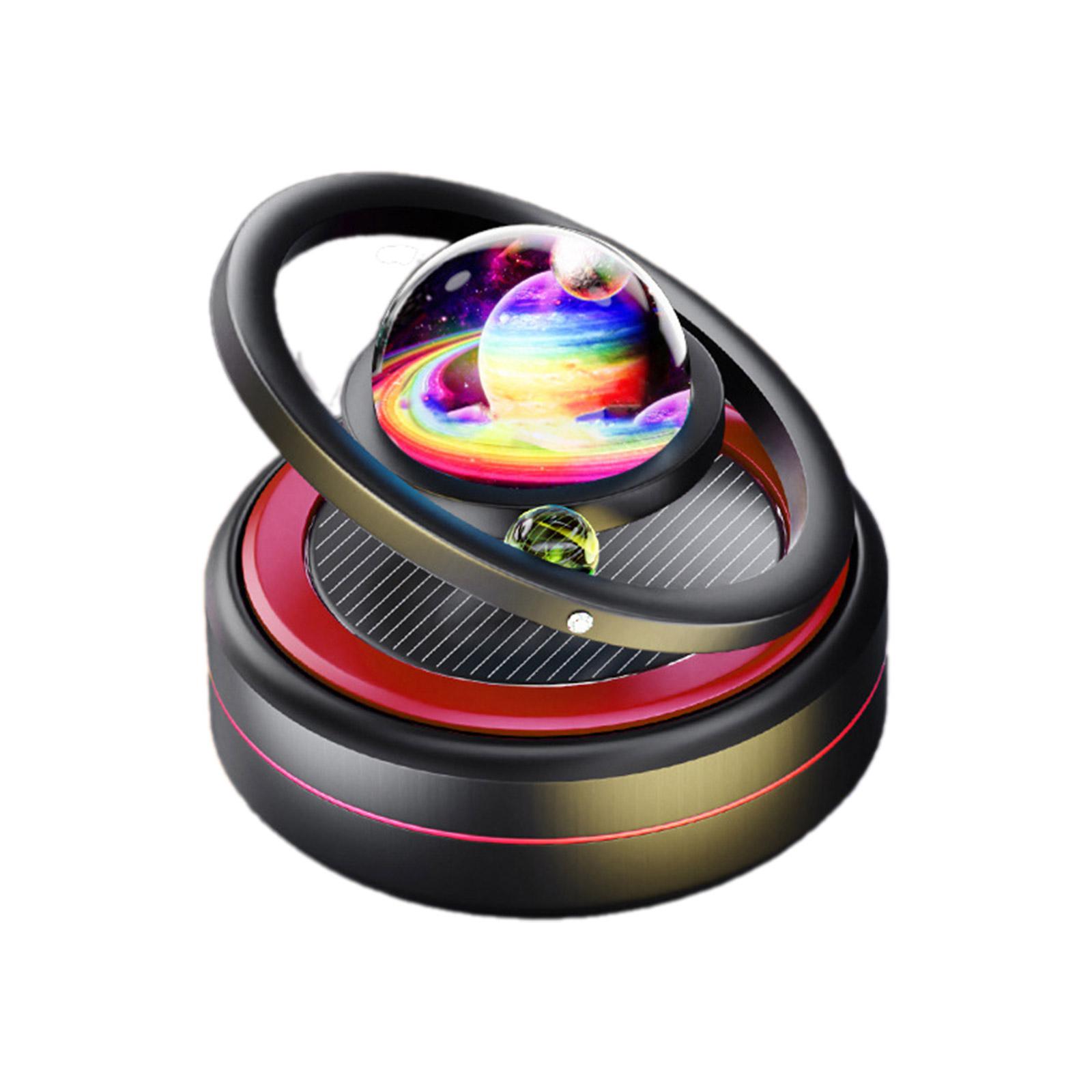 

Уникальный дизайн, держатель для автомобильного освежителя воздуха на солнечных батареях, вращающийся на 360 градусов, алюминиевый держатель для автомобильного ароматизатора для автолюбителей A чёрный